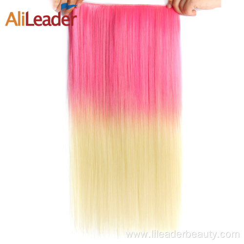 Colorful Curly 5-Clips In 20Inches Long Hair Extensions